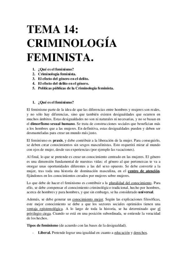 Miniatura del documento Tema 14. Criminología feminista..pdf