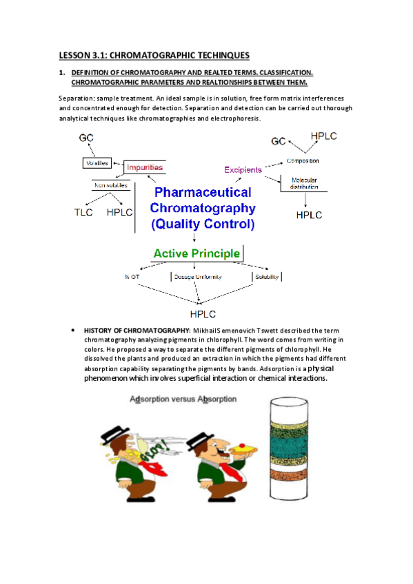 Miniatura del documento 3.1 CHROMATOGRAPHIC TECHINQUES