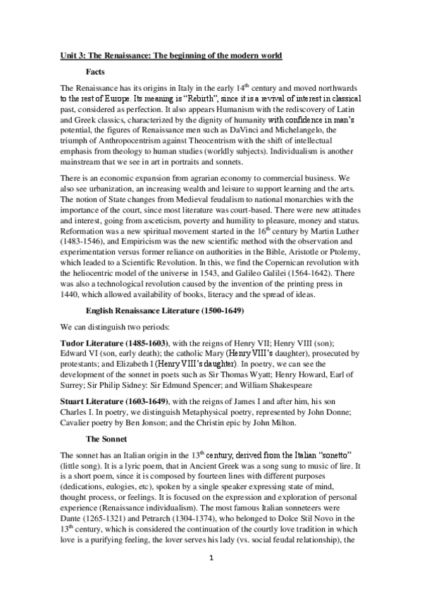 Miniatura del documento Unit-3-Renaissance-Poetry.pdf