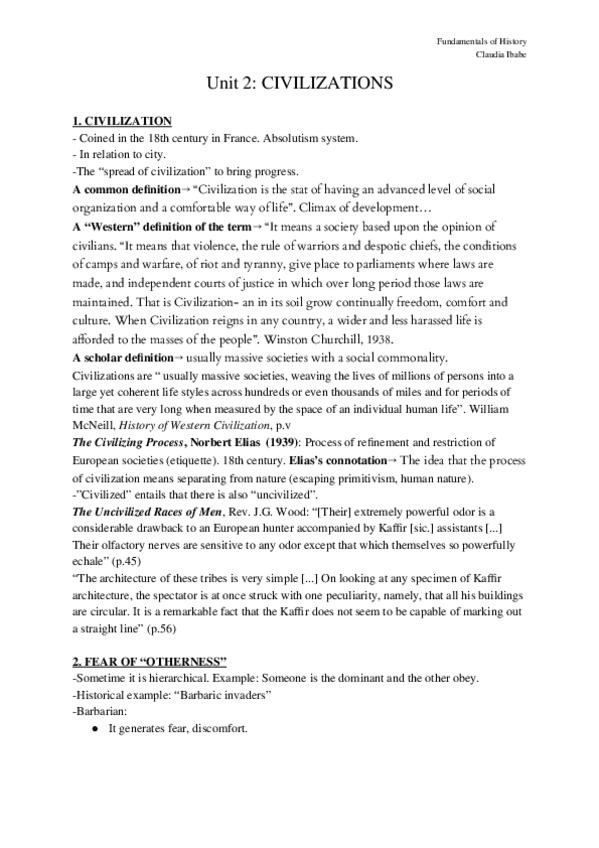 Miniatura del documento Fundamentals-of-History-Unit-2-Civilizations.docx