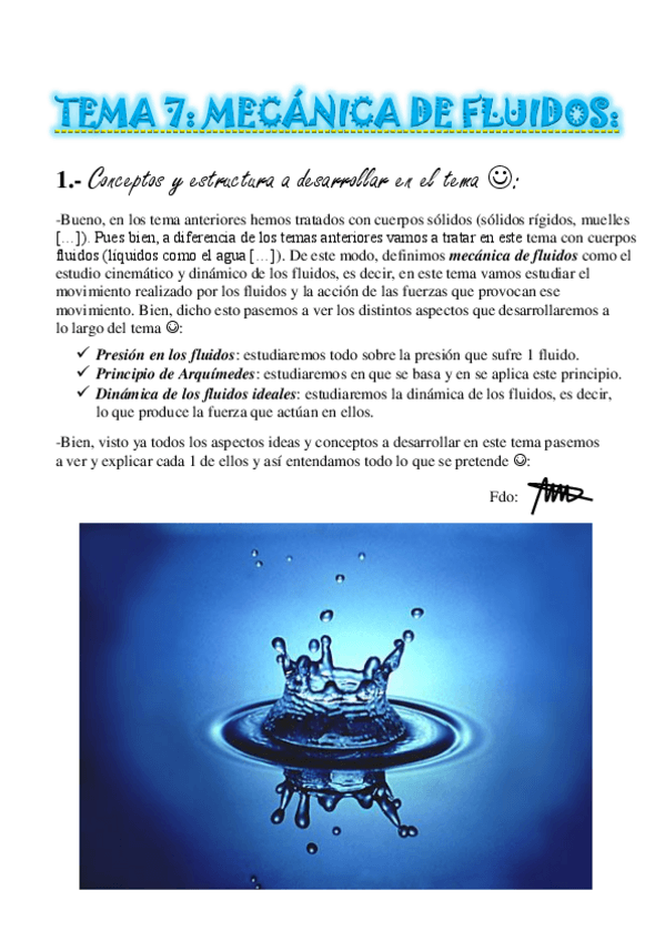 Miniatura del documento TEMA 7. Mecánica de Fluidos.pdf
