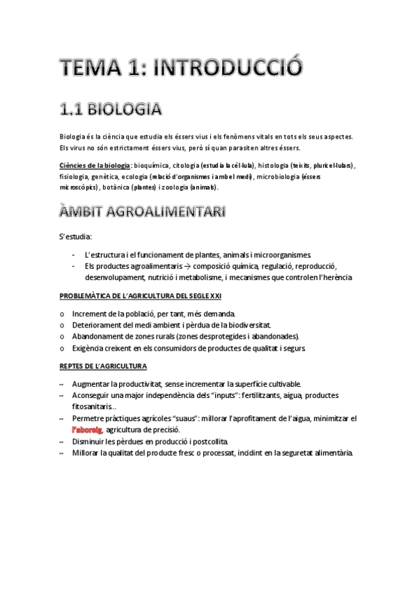 Miniatura del documento Tema 1 - Introducció a la Biologia.pdf