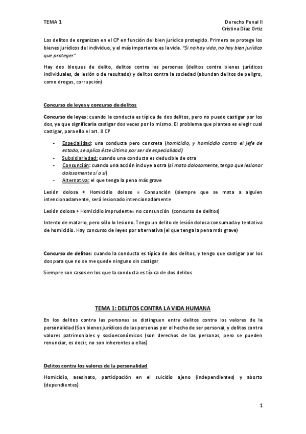 Miniatura del documento Tema 1. Delitos contra la vida humana.pdf