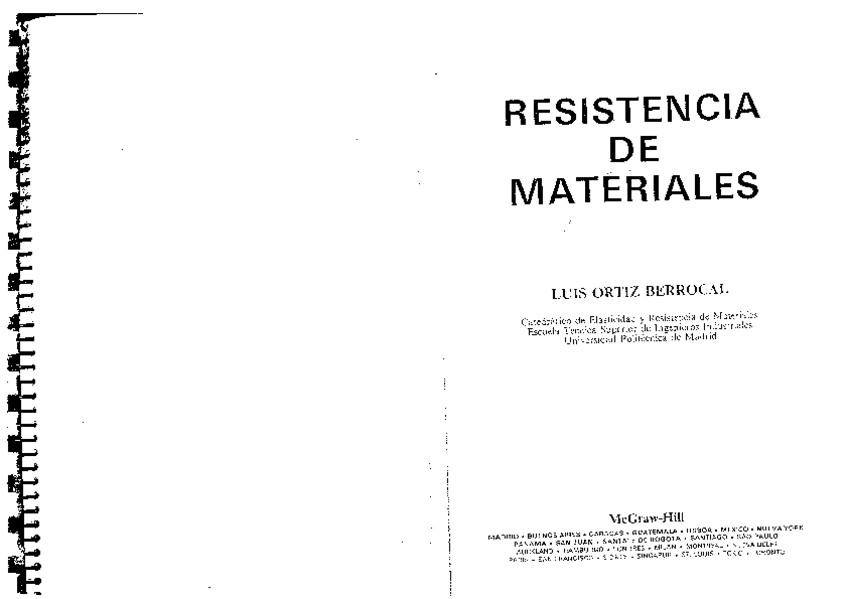 Miniatura del documento Ortiz Berrocal - Resistencia de Materiales.pdf
