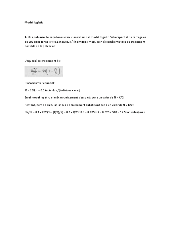 Miniatura del documento Problemes + solució. Model logístic i competència.pdf