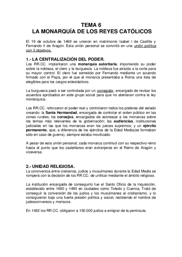 Miniatura del documento 6-La-monarquia-de-los-Reyes-Catolicos.docx