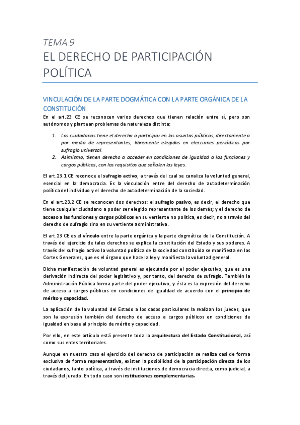 Miniatura del documento Tema 9. El derecho de participación política.pdf