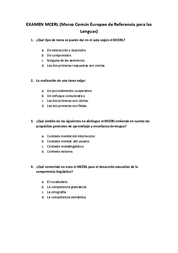 Miniatura del documento Examen (MCERL) Marco Común Europeo de Referencia para las Lenguas.pdf