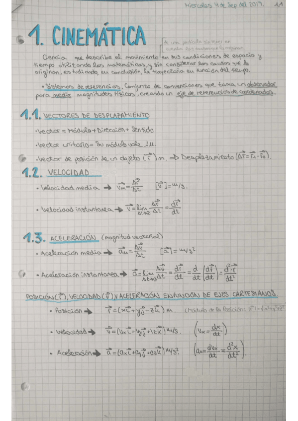 Miniatura del documento 1. Cinemática Apuntes.pdf