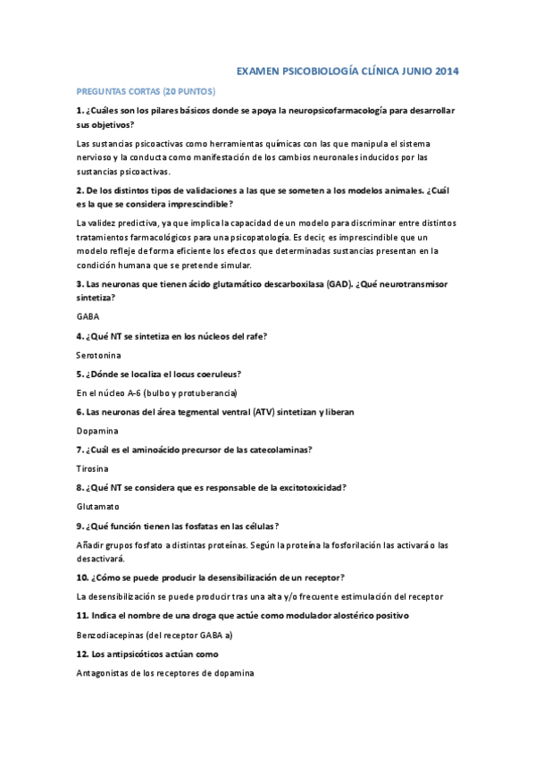Miniatura del documento Examen Psicobiología clínica 2014 contestado.pdf