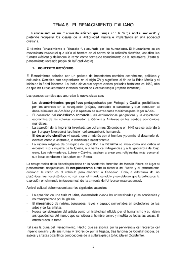Miniatura del documento EL RENACIMIENTO