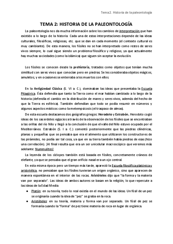 Miniatura del documento Tema 2. Historia de la paleontología