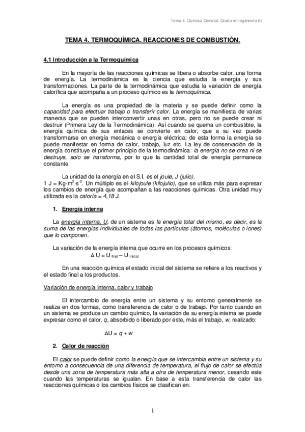 Miniatura del documento TEMA 4. TERMOQUÍMICA. REACCIONES DE COMBUSTIÓN..pdf