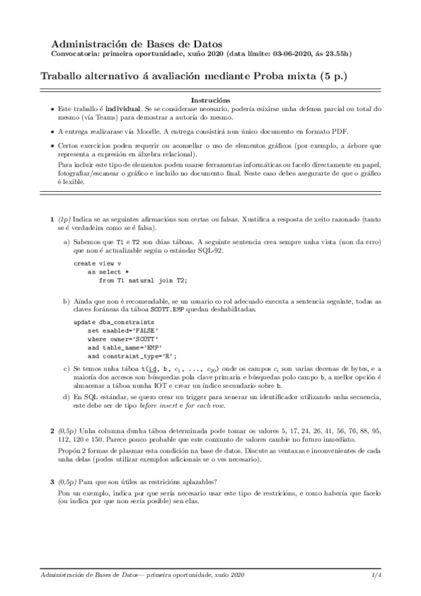 Miniatura del documento Traballo Alternativo 19/20 enunciado