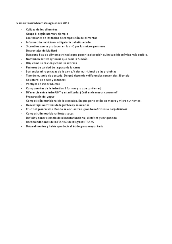 Miniatura del documento Examen teorica bromatologia enero 2017.pdf