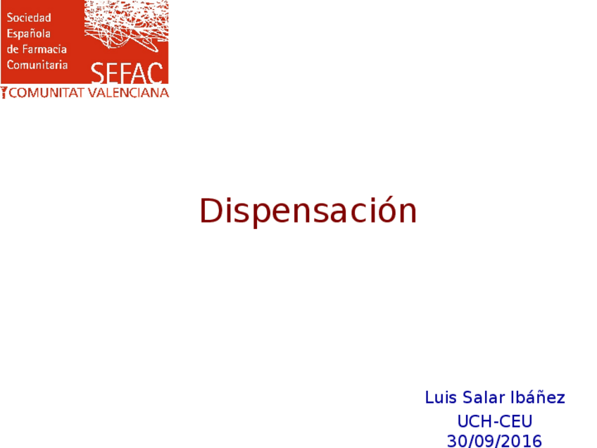 Miniatura del documento Dispensacion.ppt