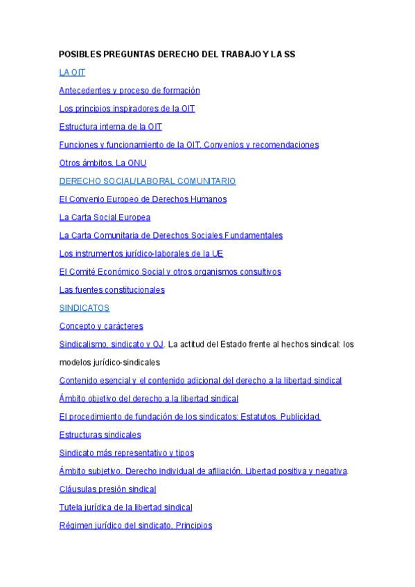 Miniatura del documento Preguntas Examen Oral Derecho del Trabajo y SS.pdf