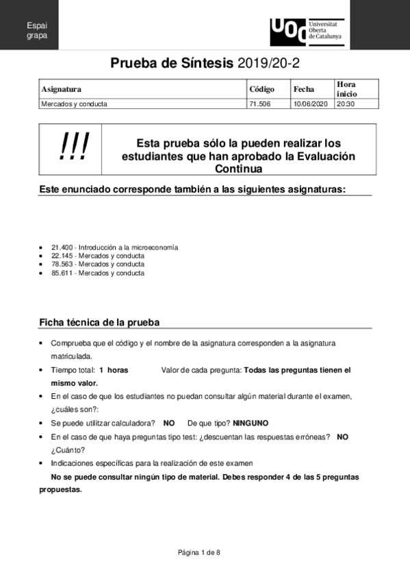 Miniatura del documento PS 10 Junio 2020 // Mercados y Conducta 