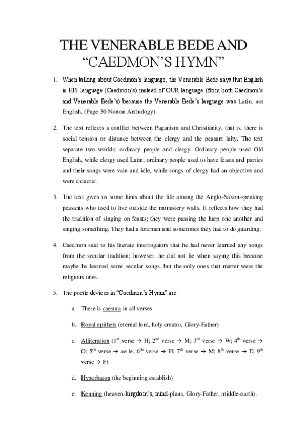 Miniatura del documento THE VENERABLE BEDE AND CAEDMONS HYMN.pdf
