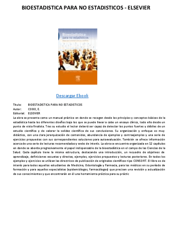 Miniatura del documento BIOESTADISTICA-PARA-NO-ESTADISTICOS-ELSEVIER.pdf