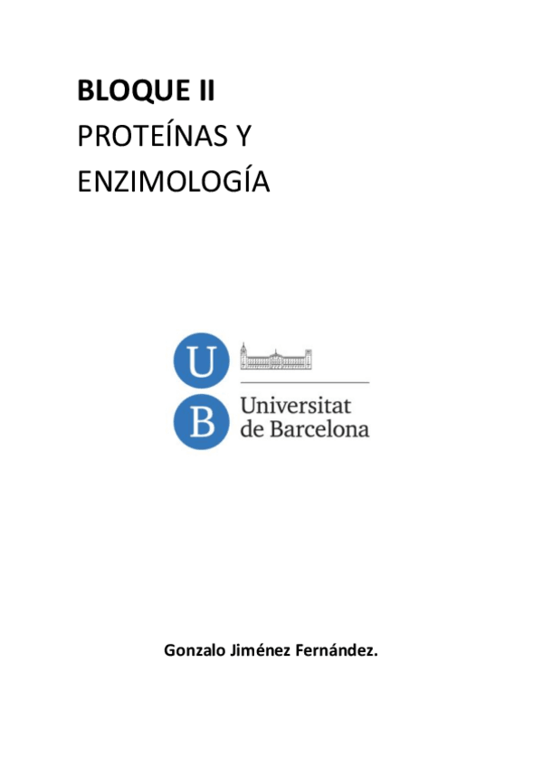 Miniatura del documento BLOQUE 2. PROTEÍNAS Y ENZIMAS.pdf