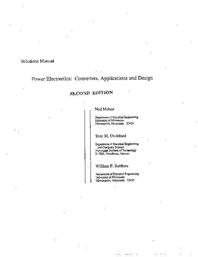 Miniatura del documento 53326496-Power-electronics-mohan-2nd-Edition-Solution.pdf