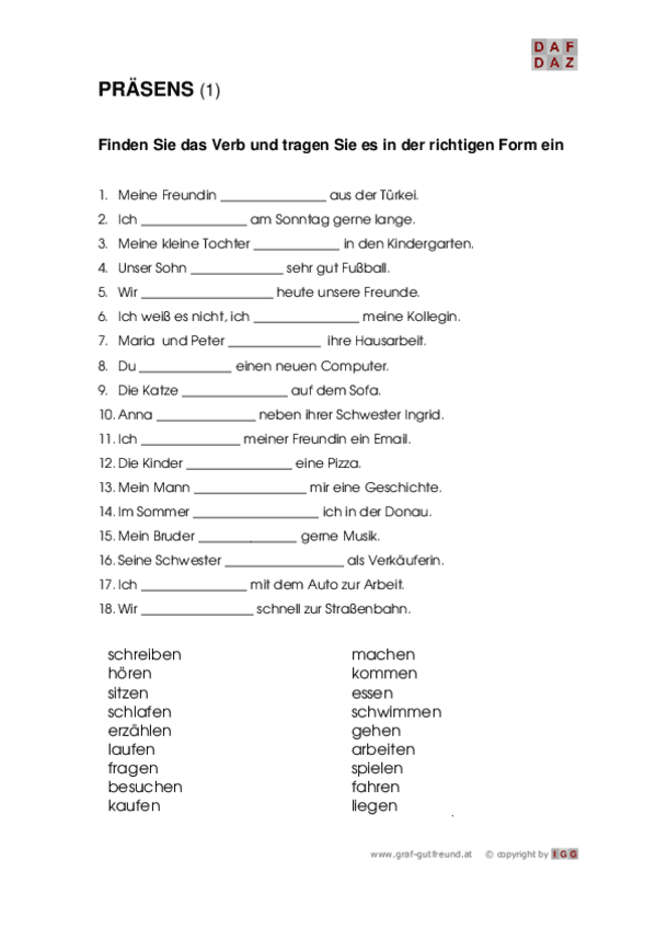 Miniatura del documento Lektion 1 - Übungen zum Präsens.pdf