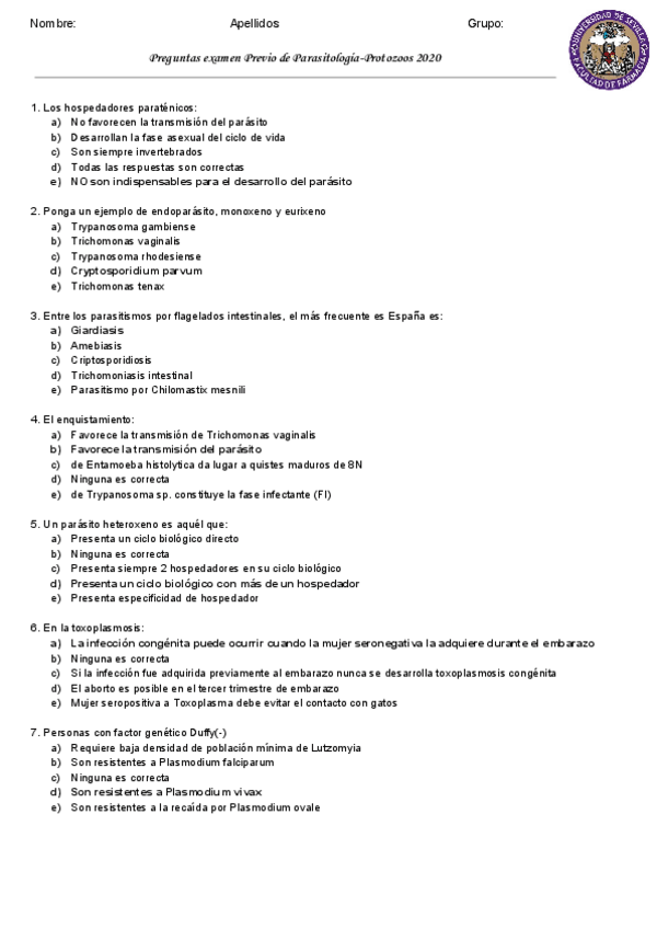 Miniatura del documento Examen-Parasitologia-Protozoos-con-respuestas.pdf