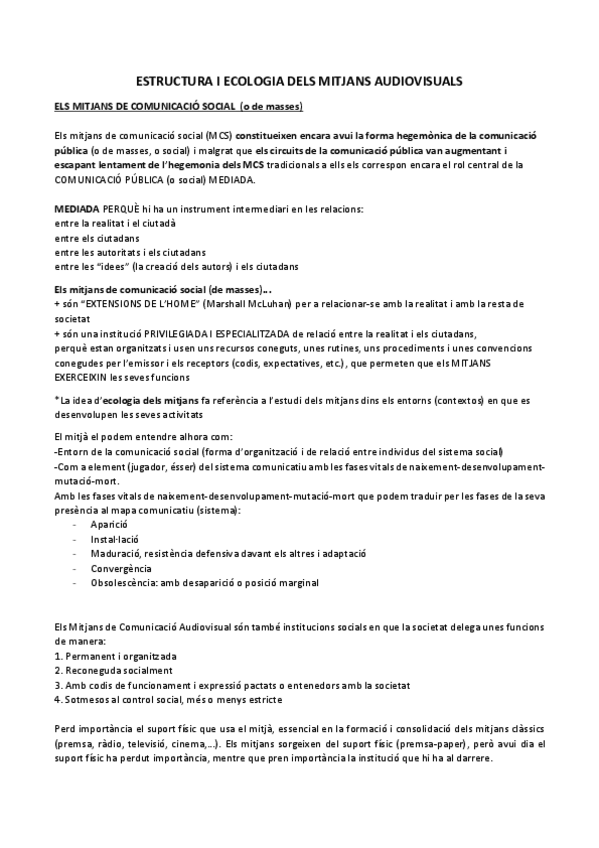 Miniatura del documento Apunts-Estructura i ecologia dels mitjans audiovisuals.pdf