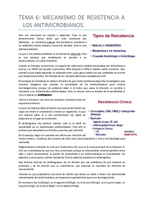 Miniatura del documento tema 6 mecanismo de resistencia a los antimicrobianos.pdf
