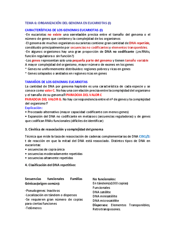 Miniatura del documento Tema 6 Organización del genoma en eucariotas I.pdf