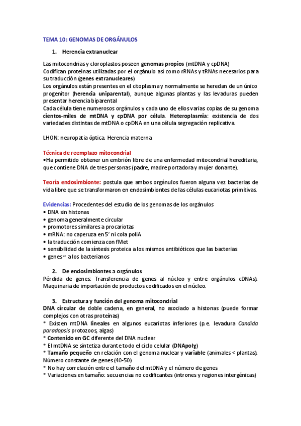 Miniatura del documento Tema 10 Genomas de orgánulos.pdf