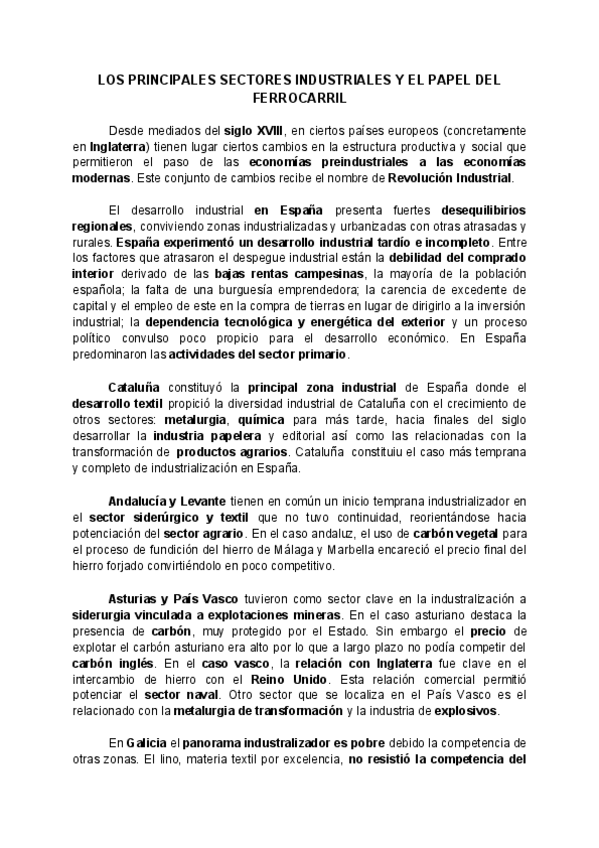 Miniatura del documento PRINCIPALES SECTORES Y FERROCARRIL