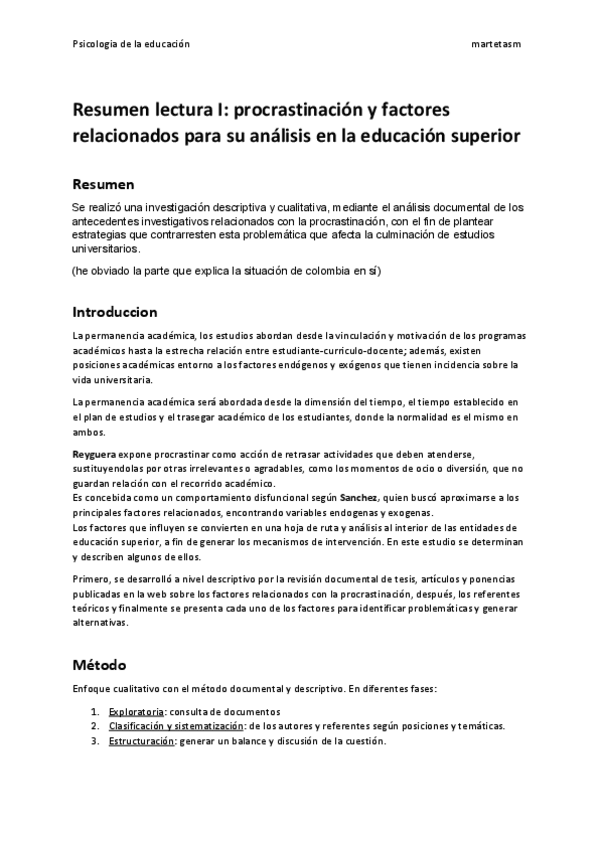 Miniatura del documento Resumen-lectura-1-procrastinacion-1.pdf