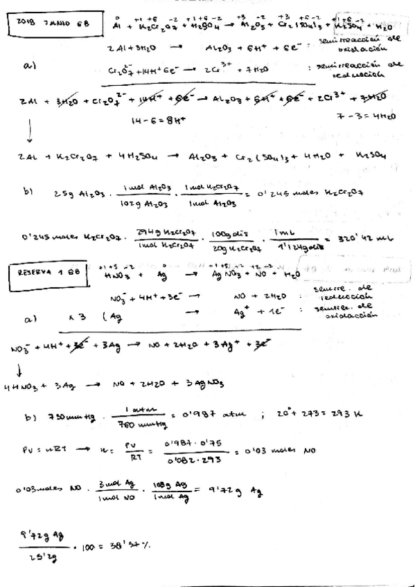 Miniatura del documento REDOX EJERCICIOS EXAMEN RESUELTOS