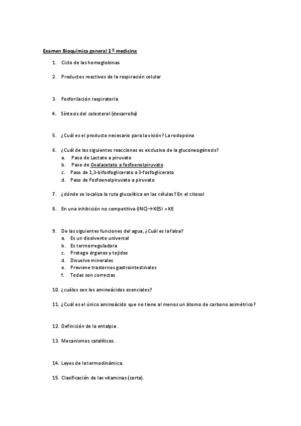 Miniatura del documento Examen-Bioquimica-general-1-o-medicina.pdf