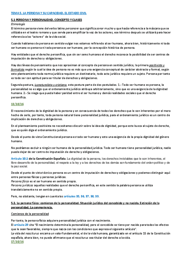 Miniatura del documento TEMA 5. LA PERSONA Y SU CAPACIDAD. EL ESTADO CIVIL.pdf