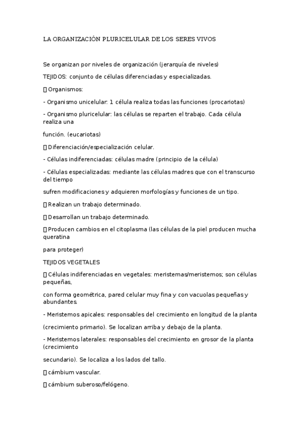 Miniatura del documento LA-ORGANIZACION-PLURICELULAR-DE-LOS-SERES-VIVOSSSS.docx