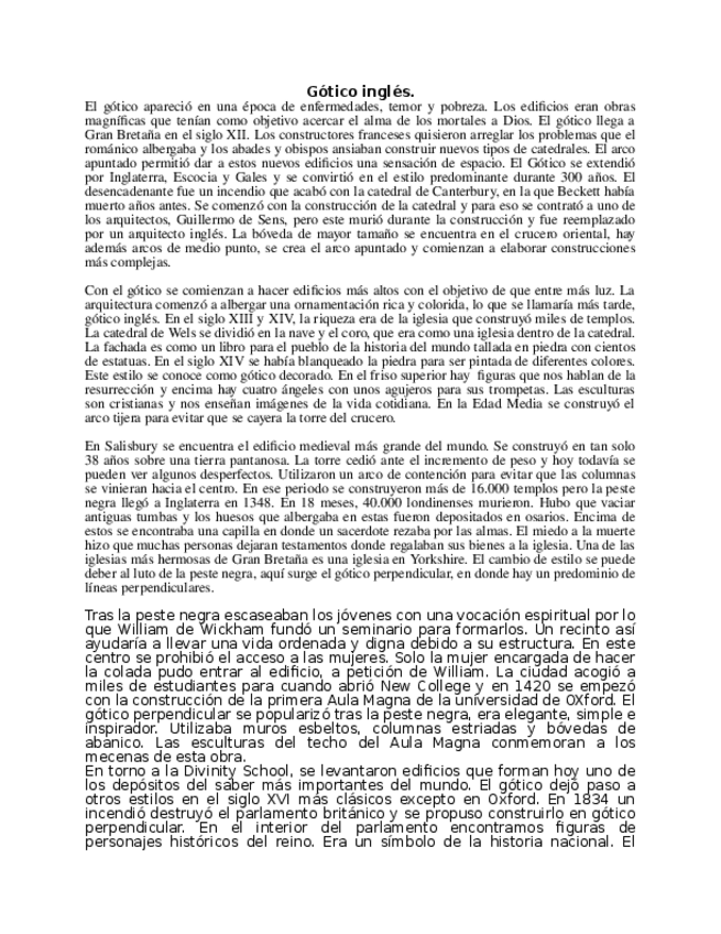 Miniatura del documento Gotico-ingles.docx