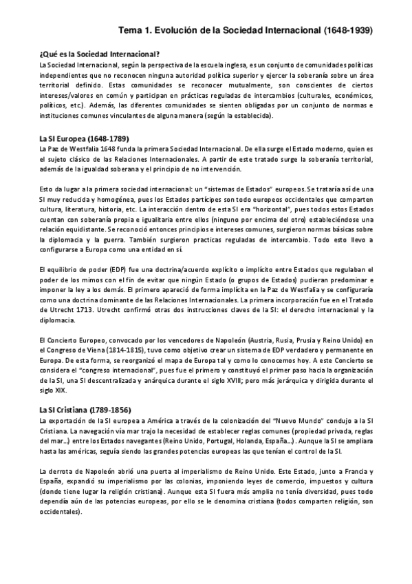 Miniatura del documento Tema 1 La Sociedad Internacional