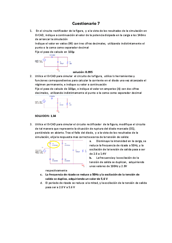Miniatura del documento Cuestionario 7 resuelto completo falta orcad.pdf