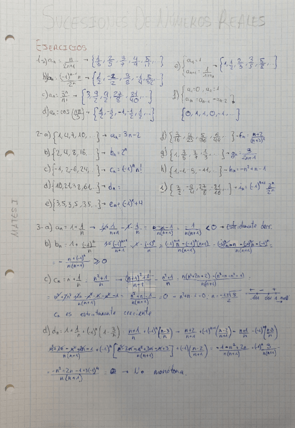 Miniatura del documento Tema 2 - Sucesiones de números reales