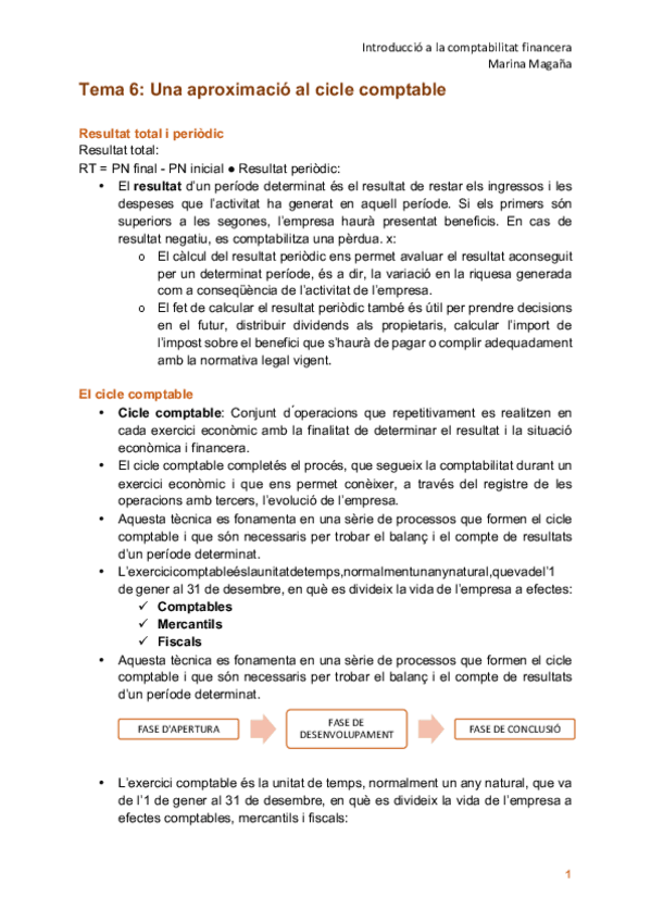 Miniatura del documento Tema 6. Una aproximació al cicle comptable .pdf