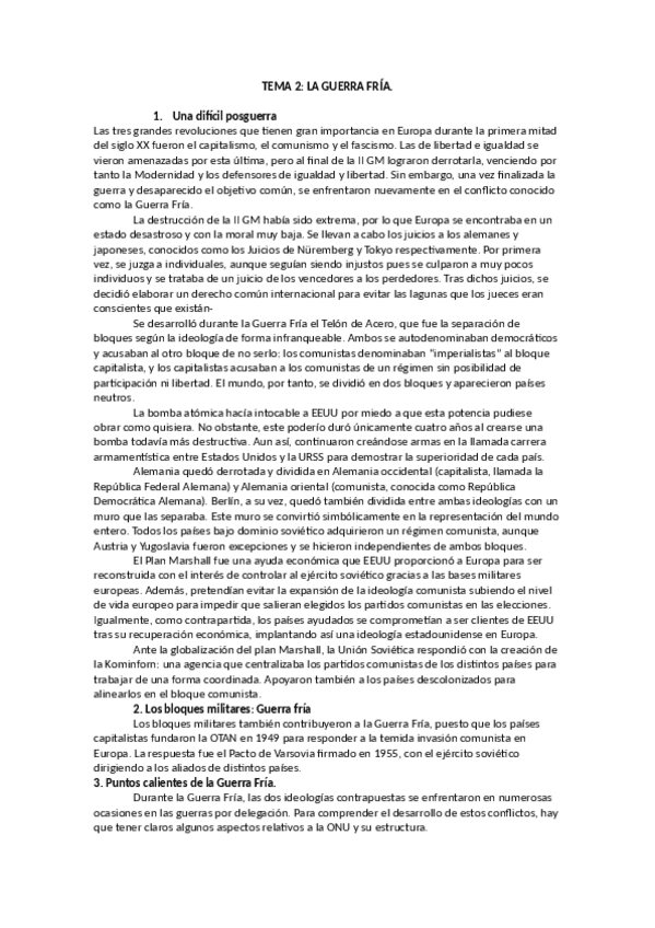 Miniatura del documento Tema 2 La Guerra Fría.pdf