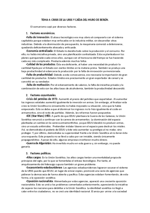 Miniatura del documento Tema 4 Crisis de la URSS y Caída del Muro de Berlín.pdf