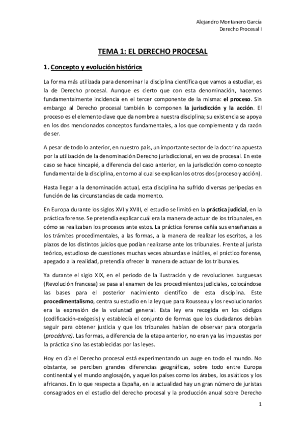Miniatura del documento Tema 1. El derecho procesal +.pdf