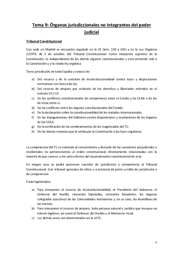 Miniatura del documento Tema 9. Organos jurisdiccionales no integrantes del poder judicial.pdf
