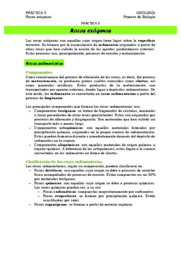 Miniatura del documento PRÁCTICA 3. Rocas exógenas
