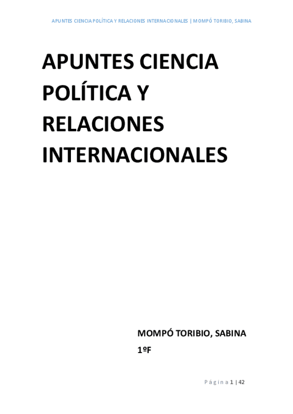 Miniatura del documento APUNTES CIENCIAS POLÍTICAS Y RELACIONES INTERNACIONALES.pdf