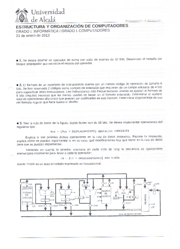 Miniatura del documento Estructura-y-Organizacion-de-Computadores-Enero-2013.pdf
